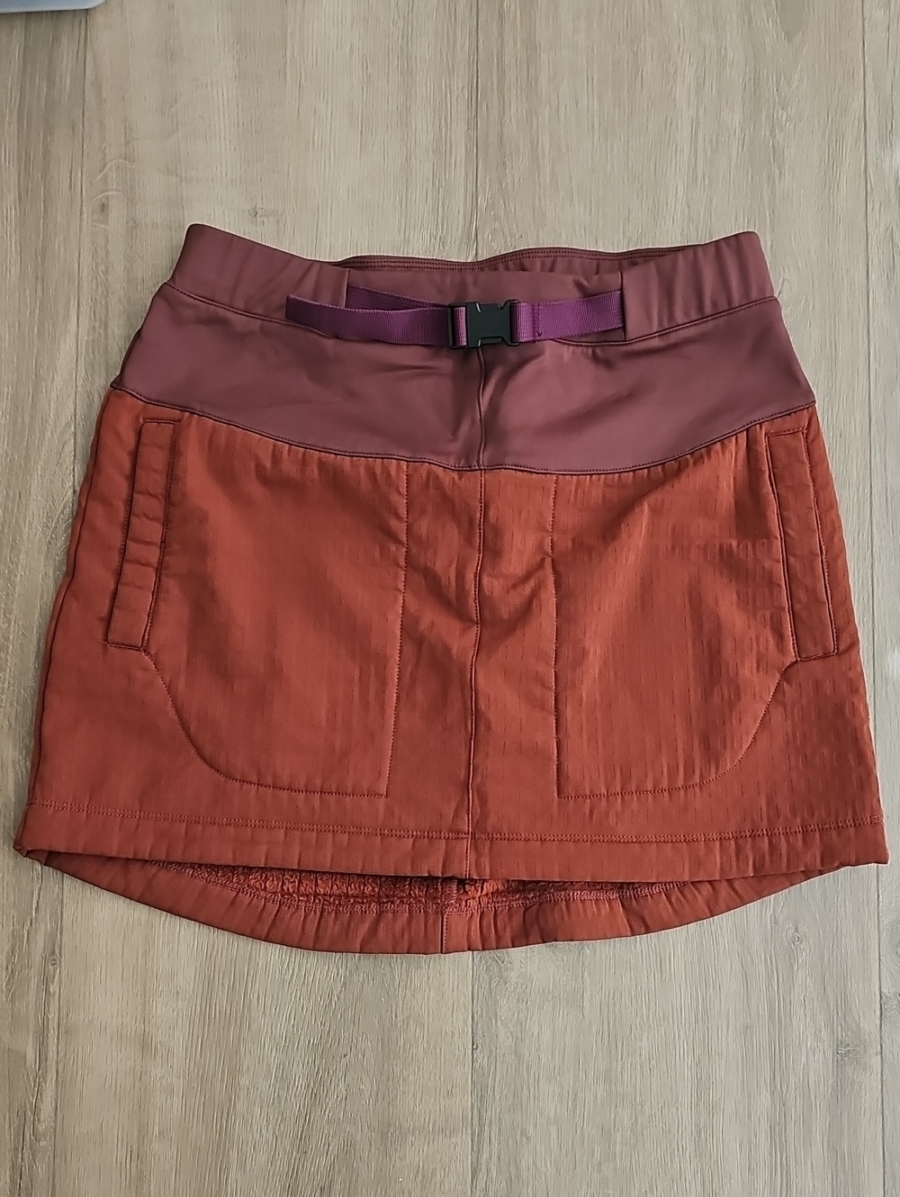 Title Nine Two-Tone Rust & Mauve Skirt with Belt